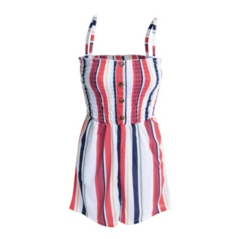 Multicolor Stripe Romper - S, M or L